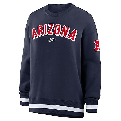 Women's Nike Navy Arizona Wildcats Oversized Legacy Phoenix Sweatshirt