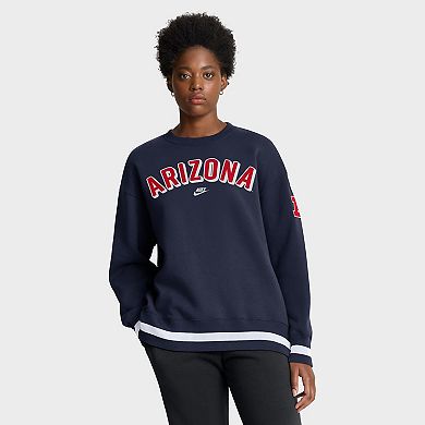 Women's Nike Navy Arizona Wildcats Oversized Legacy Phoenix Sweatshirt