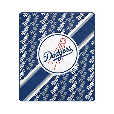 Pegasus Los Angeles Dodgers 50" x 60" Diagonal Lined Wordmark Ultra Soft Blanket