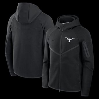 Men's Nike Black Texas Longhorns Tech Fleece Full-Zip Windrunner Hoodie