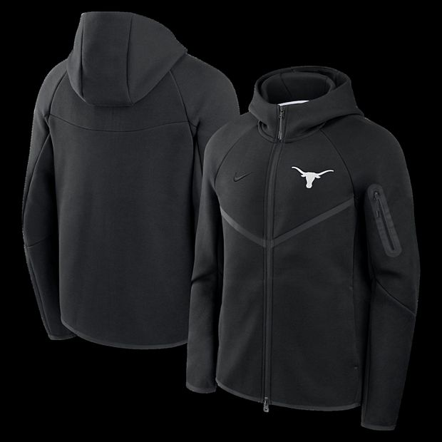 Men's Nike Black Texas Longhorns Tech Fleece Full-Zip Windrunner