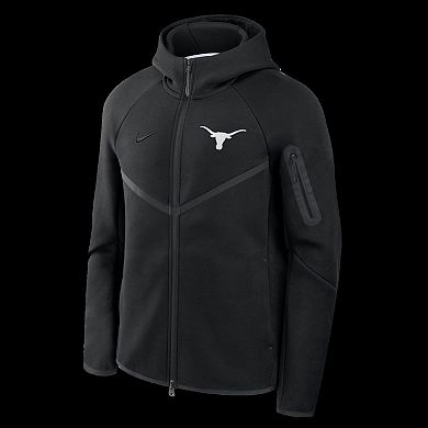 Men's Nike Black Texas Longhorns Tech Fleece Full-Zip Windrunner Hoodie