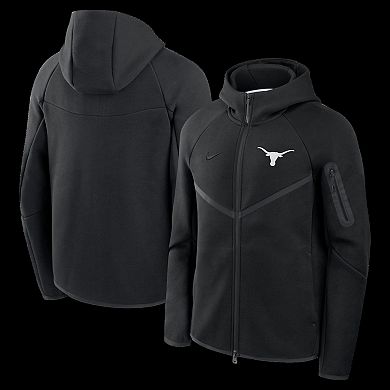 Men's Nike Black Texas Longhorns Tech Fleece Full-Zip Windrunner Hoodie