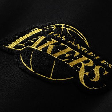 Unisex Stadium Essentials Black Los Angeles Lakers Club Level Chenille Sweatshirt