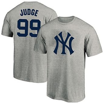 Men's Profile Heather Gray New York Yankees Big & Tall Name & Number T-Shirt