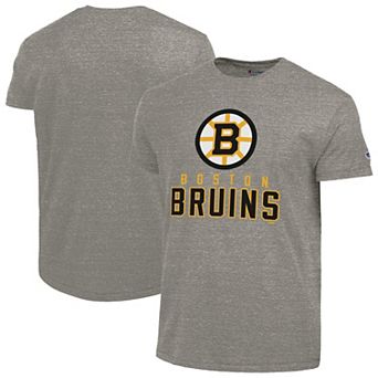 Men's Champion Gray Boston Bruins Tri-Blend T-Shirt