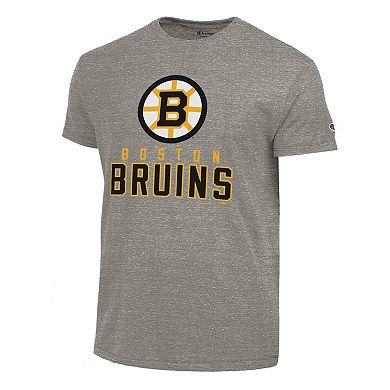 Men's Champion Gray Boston Bruins Tri-Blend T-Shirt