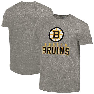 Men's Champion Gray Boston Bruins Tri-Blend T-Shirt