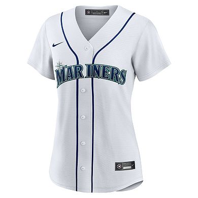 Women's Nike Bryan Woo White Seattle Mariners Home Replica Jersey