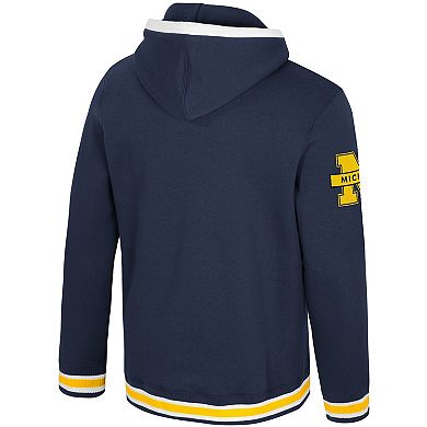 Men's Colosseum Navy Michigan Wolverines Grand Tour Hoodie