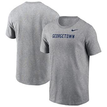 Men's Nike Gray Georgetown Hoyas Primary Logo T-Shirt