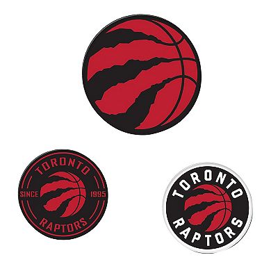 WinCraft Toronto Raptors 3-Pack Premium Fridge Magnet Set