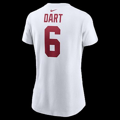 Women's Nike Jaxson Dart White New York Giants Name & Number T-Shirt