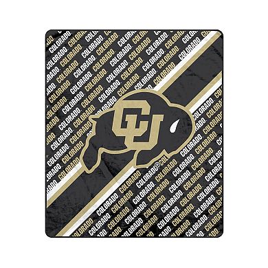 Pegasus Colorado Buffaloes 50" x 60" Diagonal Lined Wordmark Ultra Soft Blanket