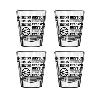 Boston Bruins 4-Pack 2oz. Shot Glass Set