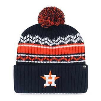 Youth '47 Navy Houston Astros Polar Vortex Cuffed Knit Hat with Pom