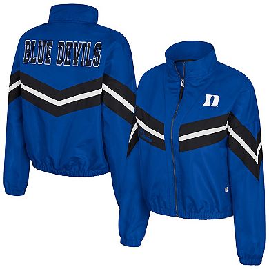 Women's Colosseum Royal Duke Blue Devils Thin Ice Full-Zip Windbreaker