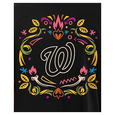 Men's New Era Black Washington Nationals Día de los Muertos T-Shirt