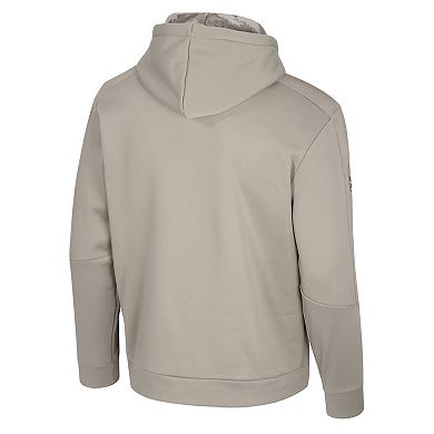 Men's Colosseum Oatmeal Nebraska Huskers Operation Hat Trick Battalion Hoodie