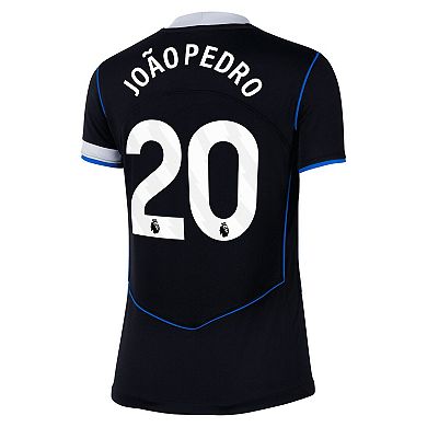 Women's Nike João Pedro Black Chelsea 2025/26 Third Replica Player Jersey
