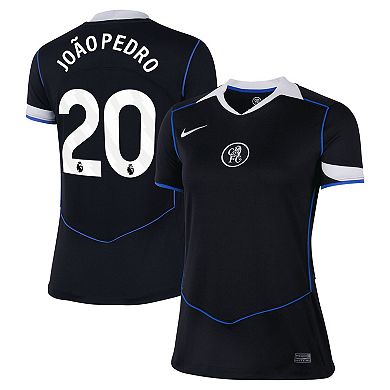 Women's Nike João Pedro Black Chelsea 2025/26 Third Replica Player Jersey