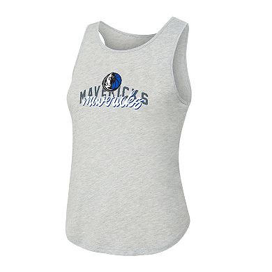 Women's Concepts Sport Navy/Heather Gray Dallas Mavericks Regulate Tank & Pant Set