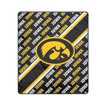 Pegasus Iowa Hawkeyes 50" x 60" Diagonal Lined Wordmark Ultra Soft Blanket