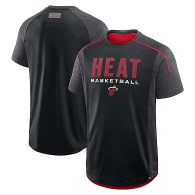 Men's Fanatics Black Miami Heat Inbound Pass Play Practice T-Shirt