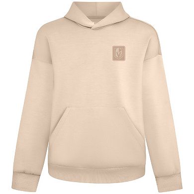 Women's Levelwear Khaki Vegas Golden Knights Tri-Blend Luxe Signature Hoodie