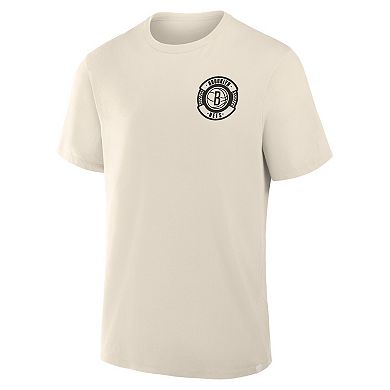 Men's Fanatics Cream Brooklyn Nets Team Culture T-Shirt