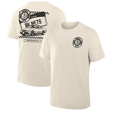 Men's Fanatics Cream Brooklyn Nets Team Culture T-Shirt
