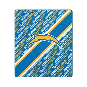 "Pegasus Los Angeles Chargers 50"" x 60"" Diagonal Lined Wordmark Ultra Soft Blanket"