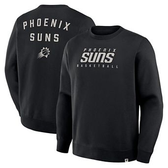Men's Fanatics Black Phoenix Suns Crossover Collection Defensive Rotation Drill Premium Pullover Sweatshirt