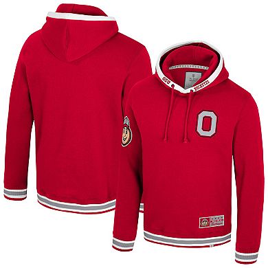 Men's Colosseum Scarlet Ohio State Buckeyes Grand Tour Hoodie