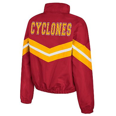 Women's Colosseum Cardinal Iowa State Cyclones Thin Ice Full-Zip Windbreaker