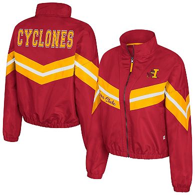 Women's Colosseum Cardinal Iowa State Cyclones Thin Ice Full-Zip Windbreaker