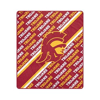 Pegasus USC Trojans 50" x 60" Diagonal Lined Wordmark Ultra Soft Blanket