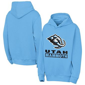 Youth Outerstuff Light Blue Utah Mammoth Back to Basics Hoodie