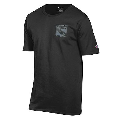 Men's Champion Black New York Rangers Tonal T-Shirt