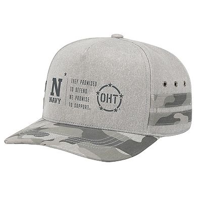 Unisex Colosseum Gray Navy Midshipmen OHT Squad Podium Adjustable Hat