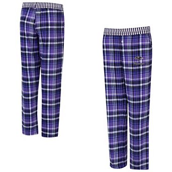 Women's Concepts Sport Purple Baltimore Ravens Laney Plaid Tri-Blend Pants