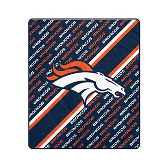 "Pegasus Denver Broncos 50"" x 60"" Diagonal Lined Wordmark Ultra Soft Blanket"
