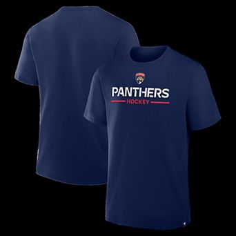 Men's Fanatics Navy Florida Panthers Authentic Pro Primary T-Shirt