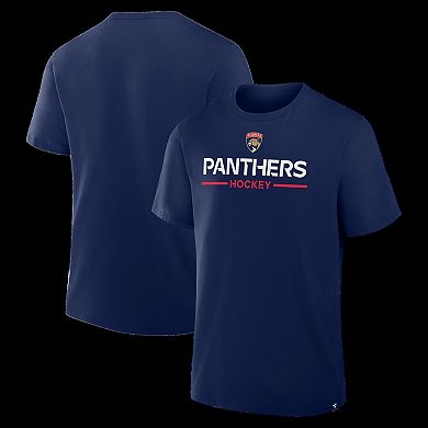 Men's Fanatics Navy Florida Panthers Authentic Pro Primary T-Shirt