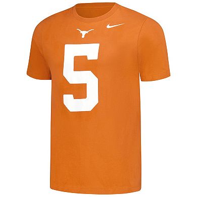 Men's Nike Bijan Robinson Texas Orange Texas Longhorns Name & Number Retro Rookie T-Shirt