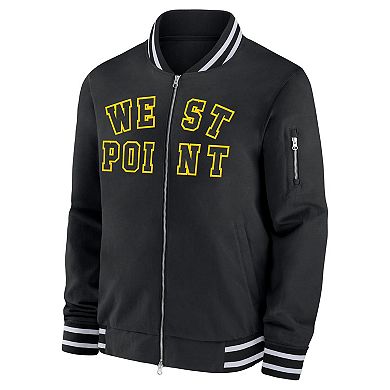 Men's Nike Anthracite Army Black Knights West Point Classic Collection Full-Zip Bomber Jacket