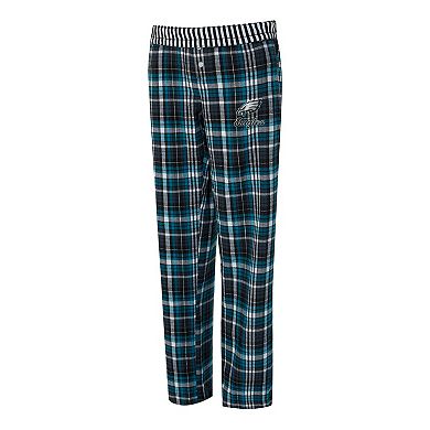 Women's Concepts Sport Green Philadelphia Eagles Laney Plaid Tri-Blend Pants