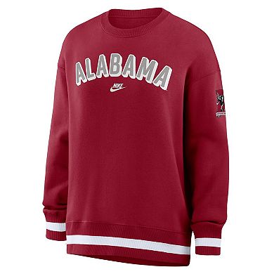 Women's Nike Crimson Alabama Crimson Tide Oversized Legacy Phoenix Sweatshirt