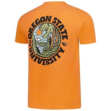 Men's Orange Oregon State Beavers Comfort Colors Thick Lined Landscape T-Shirt