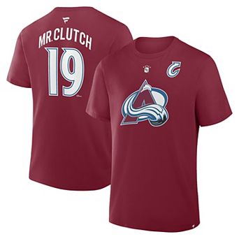 Men's Fanatics Joe Sakic��Burgundy Colorado Avalanche Retired Player Nickname T-Shirt